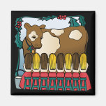 Eight maids a milking refrigerator magnet