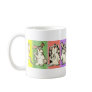 Eight Rabbits Silly- Cartoon Bunnies Coffee Mug
