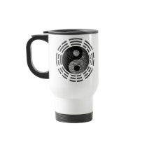 Eight Trigrams Yin Yang Embossed-Like Dragon Coffee Mugs