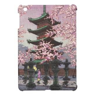 Eight Views Of Tokyo Ueno Toshogu Shrine Kasamatsu iPad Mini Covers
