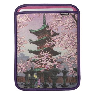 Eight Views Of Tokyo Ueno Toshogu Shrine Kasamatsu Sleeve For iPads