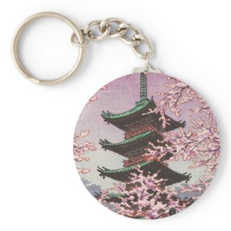 Eight Views Of Tokyo Ueno Toshogu Shrine Kasamatsu Keychain