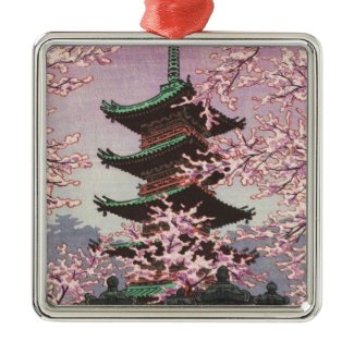 Eight Views Of Tokyo Ueno Toshogu Shrine Kasamatsu Christmas Ornament