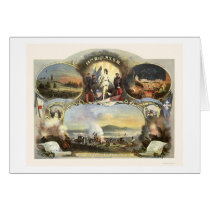 Eight Vignettes of the 14th Regiment 1865 cards