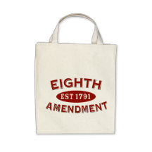 Eighth Amendment Est 1791 Canvas Bag