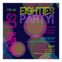 Eighties Party! Invitation