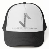 Eihwaz Rune grey Trucker Hats