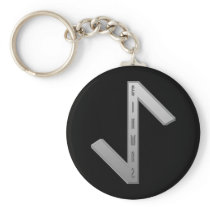 Eihwaz Rune grey Keychain