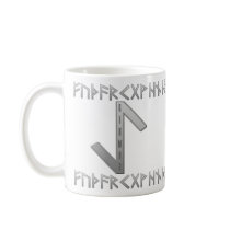 Eihwaz Rune grey Mugs