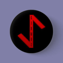 Eihwaz Rune red buttons