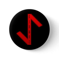 Eihwaz Rune red Pins