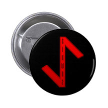 Eihwaz Rune red Pins