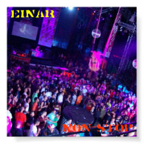 EINAR Techno NON-STOP Poster posters by EinarClothing EINAR Techno NON-STOP Poster posters