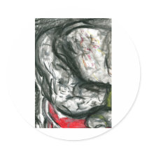 Eine Kleine Abstraktion Round Stickers