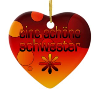 Eine Sch&#246;ne Schwester Germany Flag Colors Pop Art Ornaments