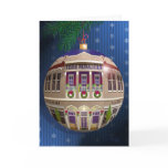 Eine Zierde Frohe Weihnachten-Blau cards