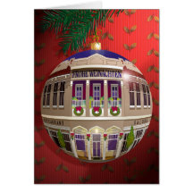 Eine Zierde Frohe Weihnachten-Rot Cards