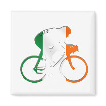 Eire Irish cycling flag of Ireland bicycle gear magnets by Funkart Eire Irish cycling flag of Ireland bicycle gear magnets