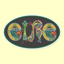 Eire Oval Euro Sticker stickers