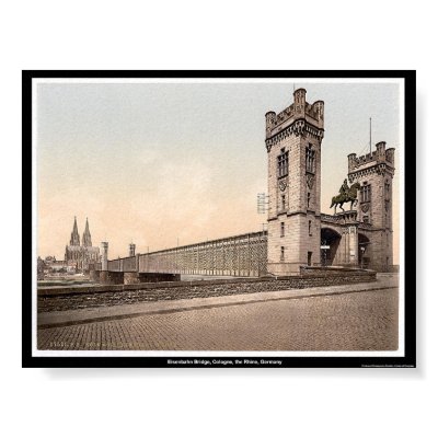 Eisenbahn Bridge, Cologne, the Rhine, Germany Posters by eyecandy