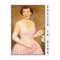 eisenhower mamie, PRETTY IN PINK postcards