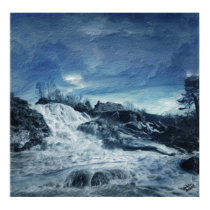 Eisiger reissender Fluss posters