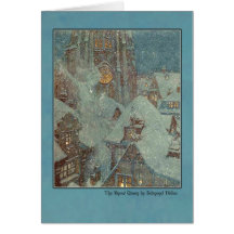 Ejemplo de Edmund Dulac de la reina de la nieve Tarjetas