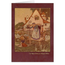 Ejemplo de Edmund Dulac de la reina de la nieve Felicitación
