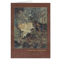 Ejemplo de Edmund Dulac de la reina de la nieve Tarjetas