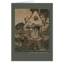Ejemplo de Edmund Dulac de la reina de la nieve Tarjetón