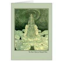 Ejemplo de Edmund Dulac de la reina de la nieve Felicitaciones