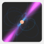 Ejemplo de un pulsar pegatina cuadradas
