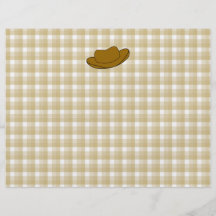 Ejemplo del gorra de vaquero. Brown Flyer Personalizado
