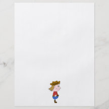 Ejemplo del vaquero tarjetas informativas