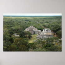 Ek-Balam archeological site panorama Print