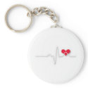 EKG Key chain keychains