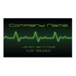 EKG Neon Business Card Templates