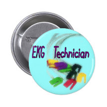 EKG Technician Gifts Pins
