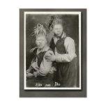 Eko and Iko "Men from Mars" Circus Performers postcards