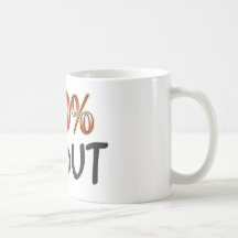 El 100 por ciento devoto taza de café