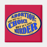 El aborto es asesinato imán de frigorifico