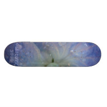 El agua cae el centro azul del blanco del Hydrange Patines Personalizados