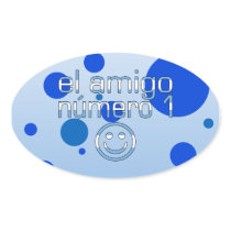 El Amigo Número 1 in Argentine Flag Colors for Boy Sticker
