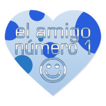 El Amigo Número 1 in Argentine Flag Colors for Boy Sticker
