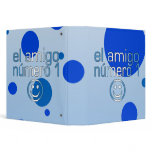 El Amigo Número 1 in Guatemalan Flag Colors 4 Boys 3 Ring Binder