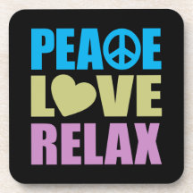 El amor de la paz se relaja posavasos