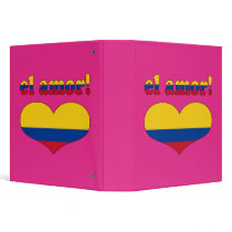 El Amor! - Love in Colombian Valentine's Day 3 Ring Binders
