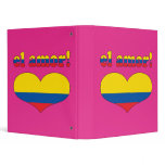 El Amor! - Love in Ecuadorian Valentine's Day Vinyl Binder