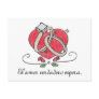 El amor verdadero espera. post card