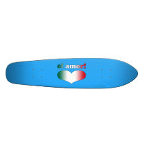 El Ar Love in Spanish Romantic Valentine's Day Custom Skate Board